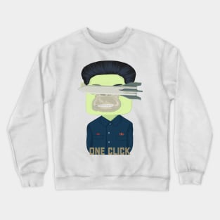 One Click Kim Jong Un Crewneck Sweatshirt